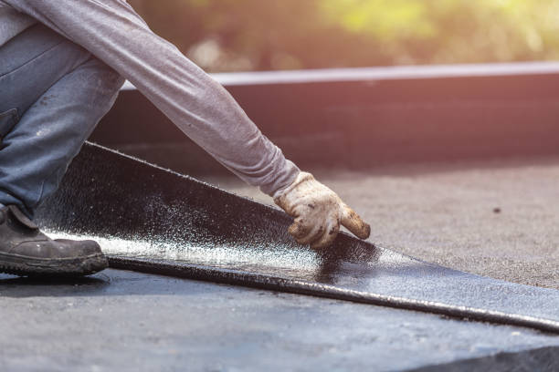 Professional Exterior Waterproofing technician working in Oregonia, OH